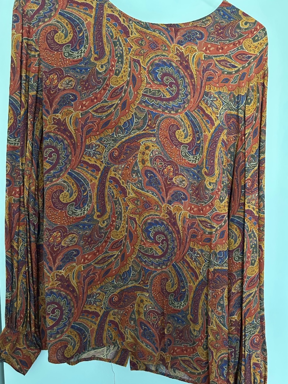 Women’s paisley Liz Claiborne autumn blouse